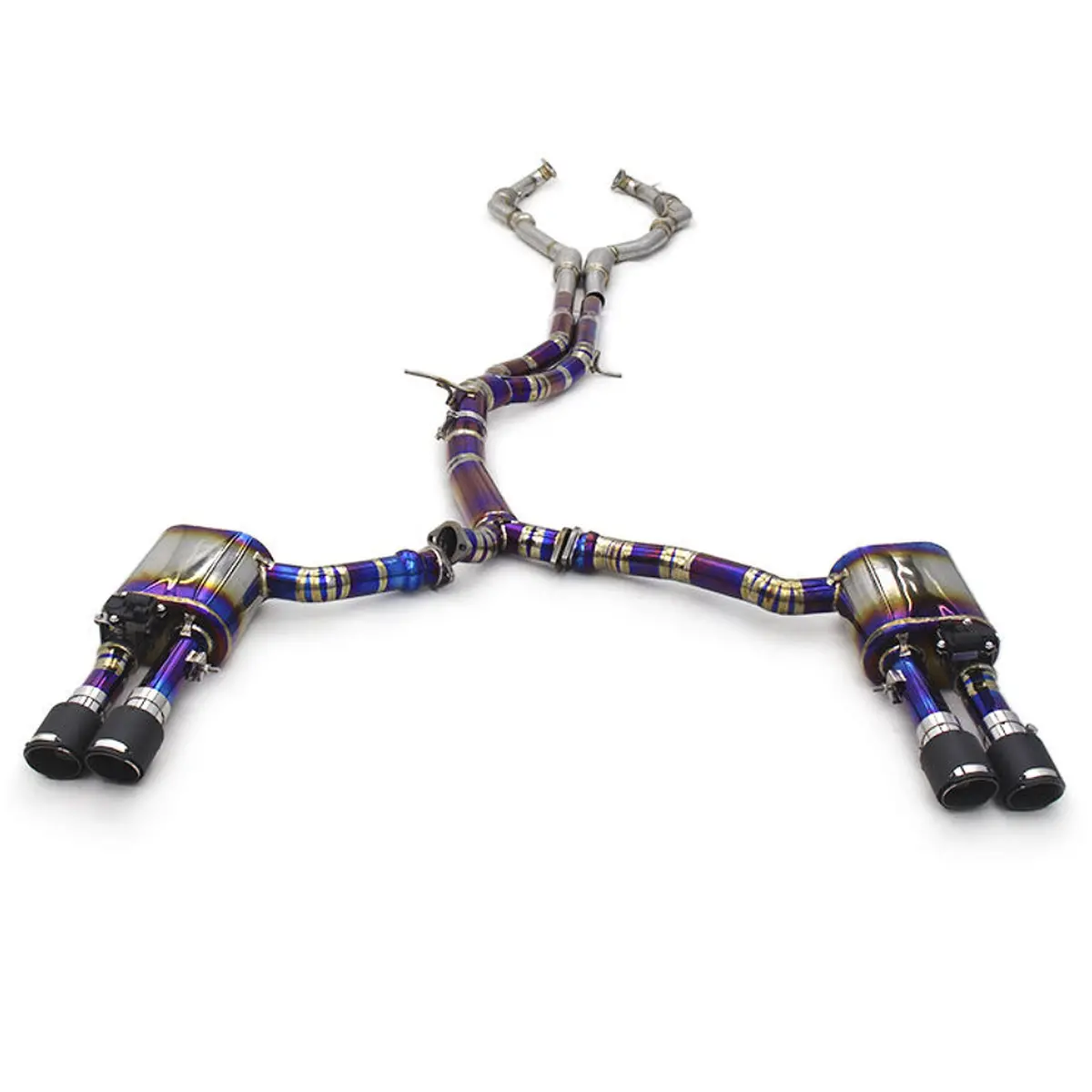 Titanium Valved Catback Exhaust System For Audi B8 B8.5 S4 S5 1