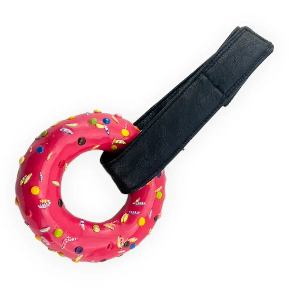 Tokyo Tom's Grape Purple Glaze  Donut Hang Ring With Assorted Sprinkles 1