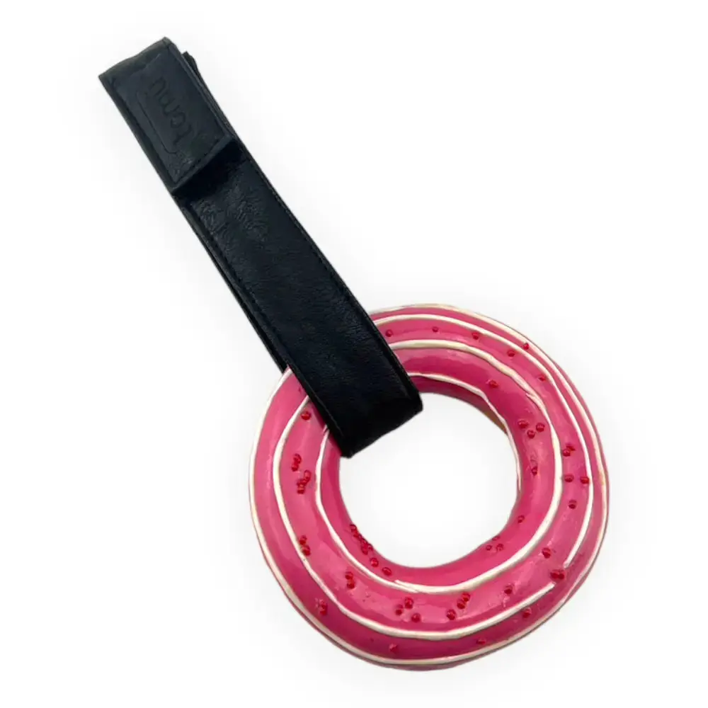 Tokyo Tom's Pink Glaze Donut With Sprinkle Hang Rings 1