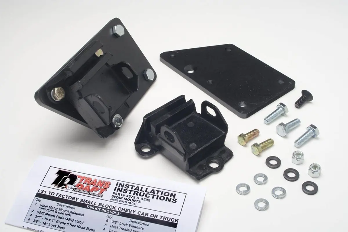 Ls1 Into Sbc Chassis Motor Mount Kit 1