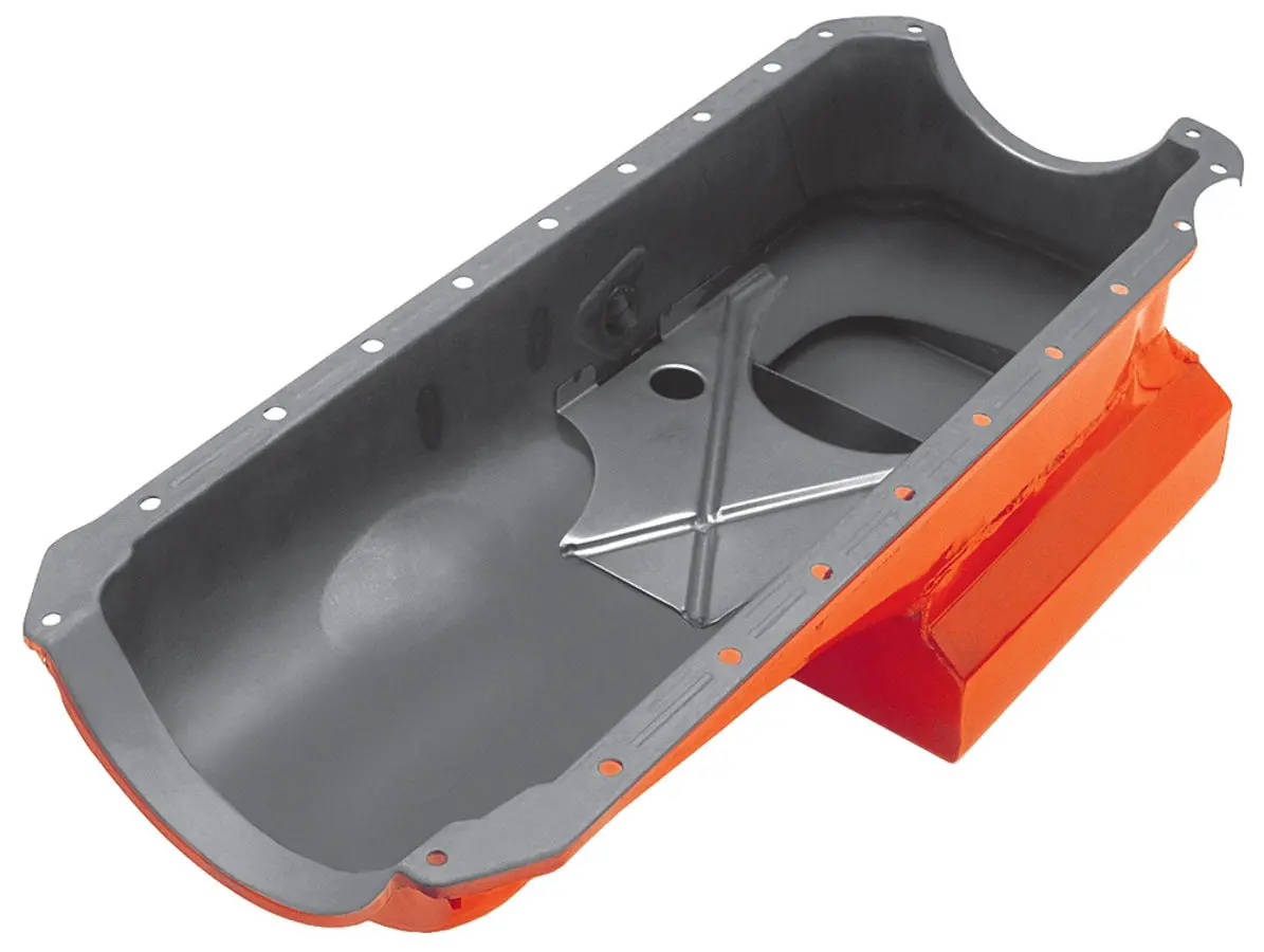 Trans-Dapt 6 Qt Pan - Bb Chevy Painted 1