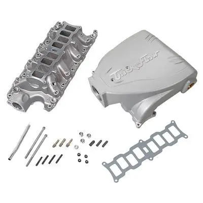 Trick Flow Ford 5.0L Track Heat Silver Intake Manifold 1