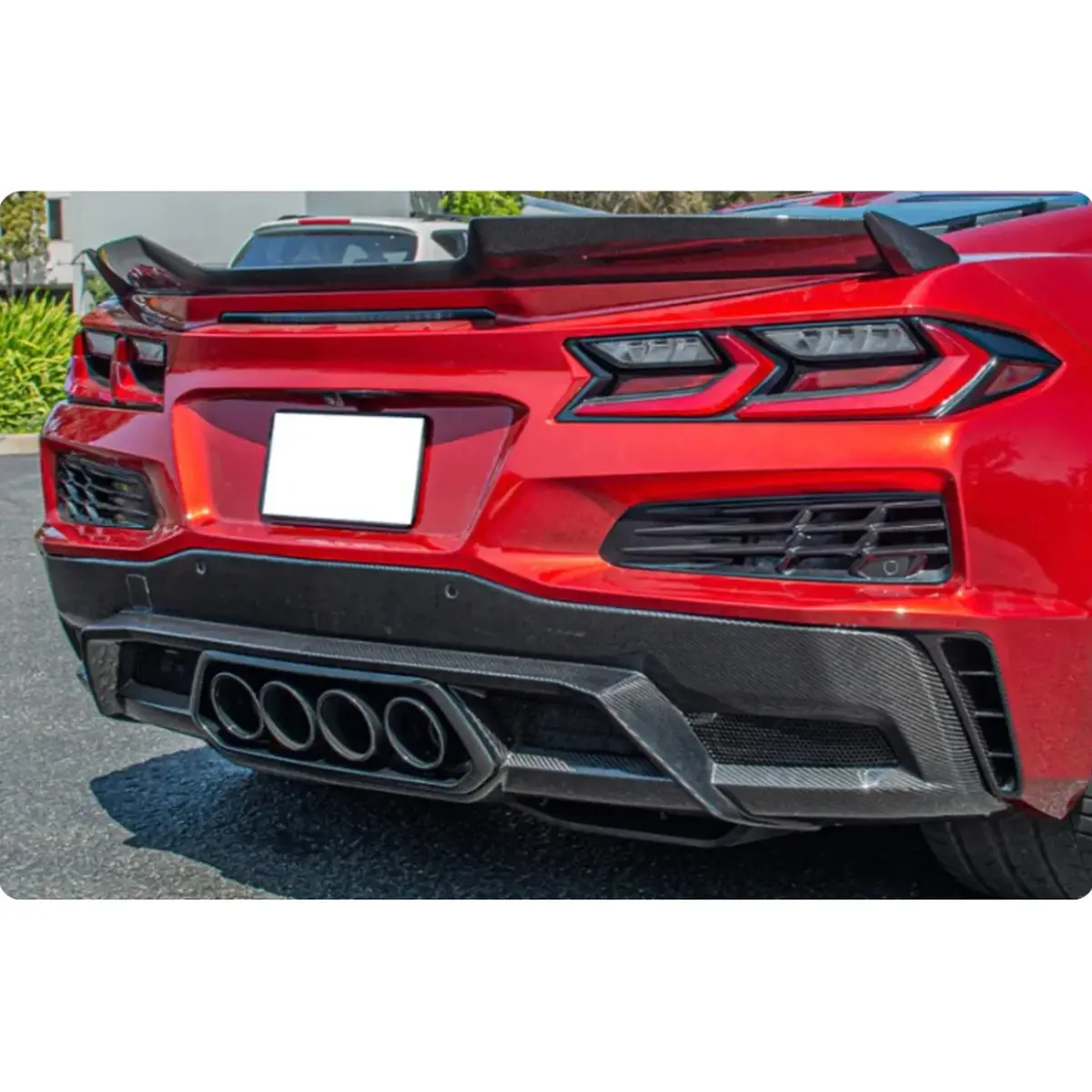 Oe Style Dry Carbon Fiber Rear Bumper Diffuser For Chevrolet Corvette C8 Z06 E-Ray 1