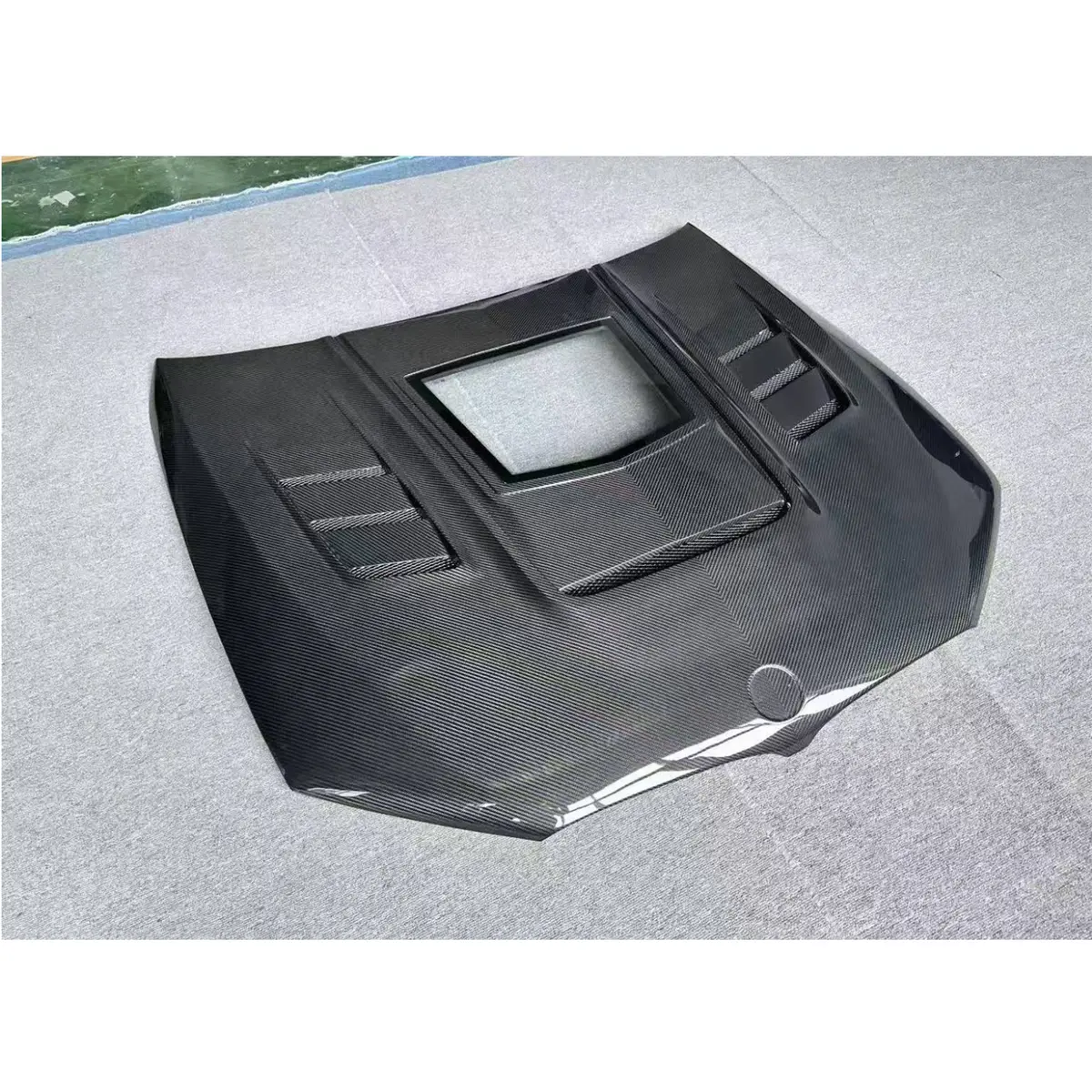 Carbon Fiber Engine Hood Bonnet W/ Transparent Window For Bmw F90 M5 G30 5 Series 1