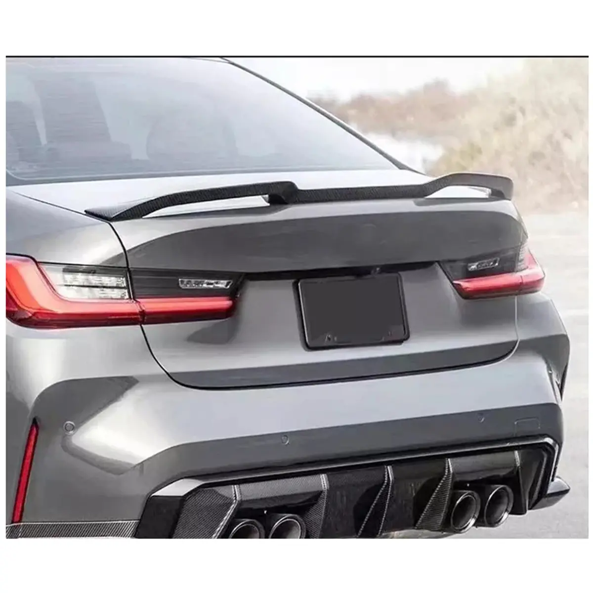 Vr Style Carbon Fiber Rear Spoiler For Bmw G22 4 Series G82 M4 1