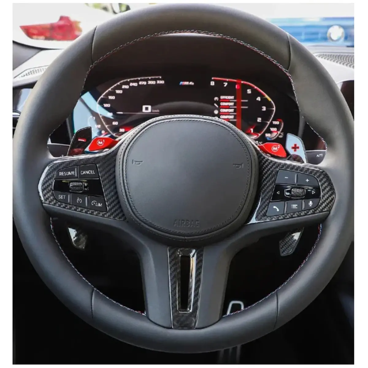 M Performance Style Steering Wheel For Bmw G80 M3 G82 M4 7