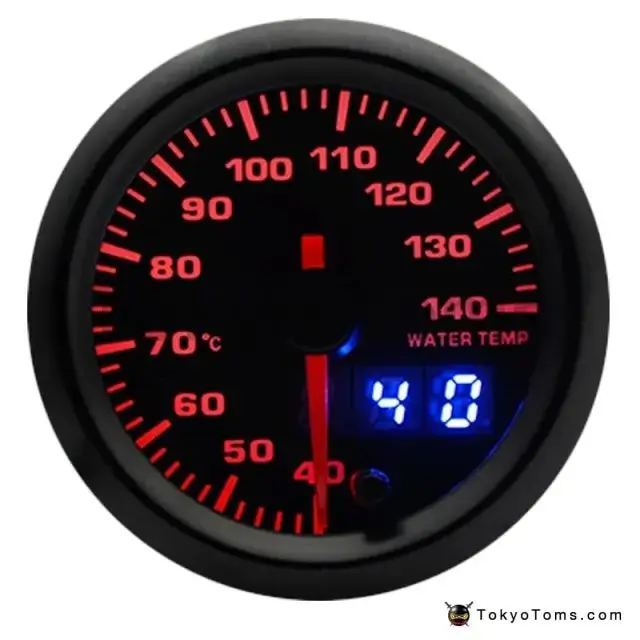 2" 52Mm 7 Colors Led Dual Display Boost/Water/Oil Temp/Oil Pressure/Volt/Air Fuel Ratio/Egt/Tachometer Car Gauge +Gauge Pods 3