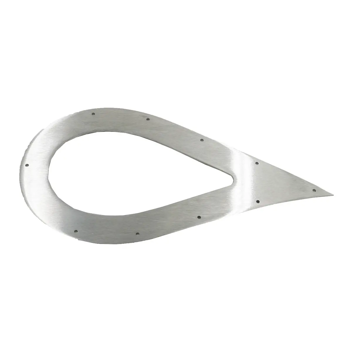 Bbp 3" Stainless Steel Teardrop Exhaust Tip Trim Plate 1