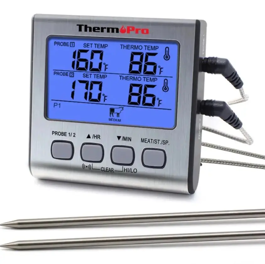 Thermopro Tp17 Dual Probe Digital Bbq Meat Thermometer 1