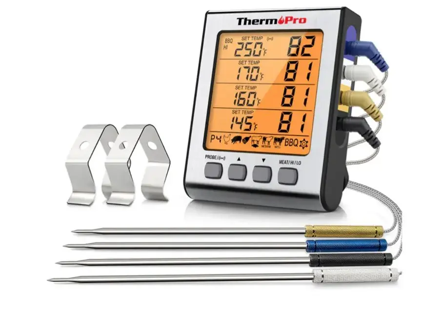 Thermopro Tp17h Kitchen Cooking Digital Meat Thermometer With 4 Probes 1