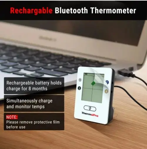 Thermopro Tp25 4 Probe Bluetooth Meat Thermometer With 500 Feet Range! 1