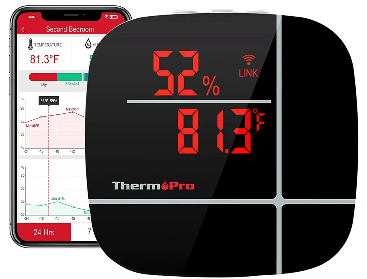 Thermopro Tp90 Wifi Thermometer Wireless Home Temperature 1