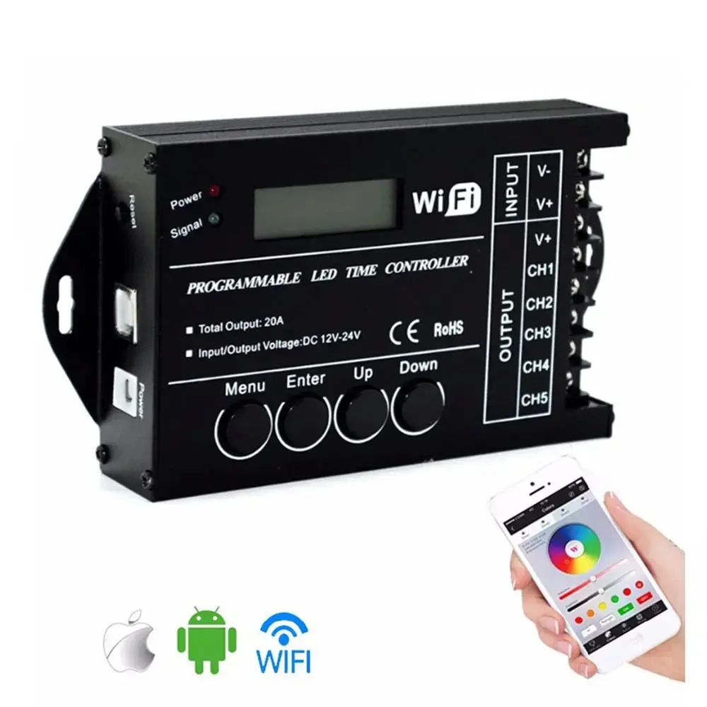 Time Programmable 5 Ch Output Led Strip Light Controller - Tc420 Tc421 1