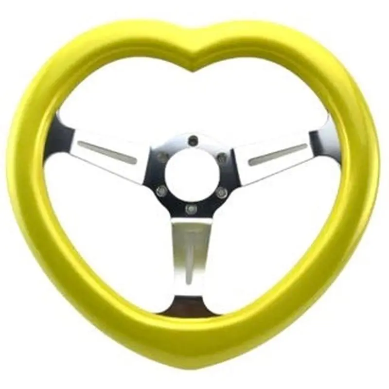 Tokyo Tom's Custom Yellow Heart Steering Wheel - Monkey Love 1