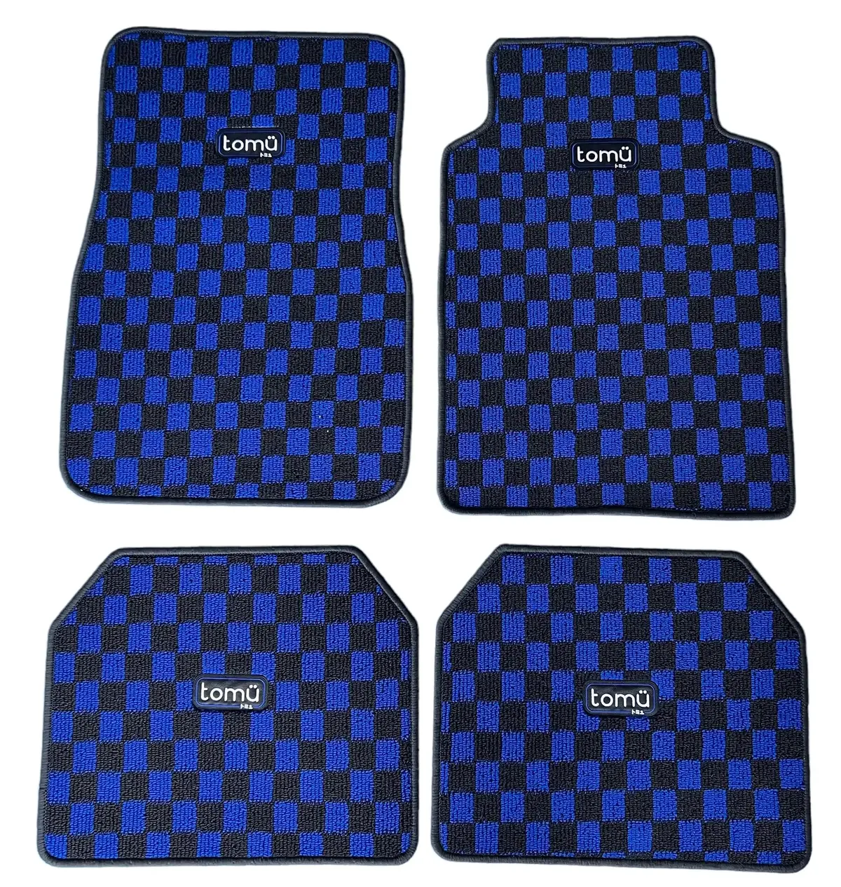 Tomu Blue Checker Floor Mats 1