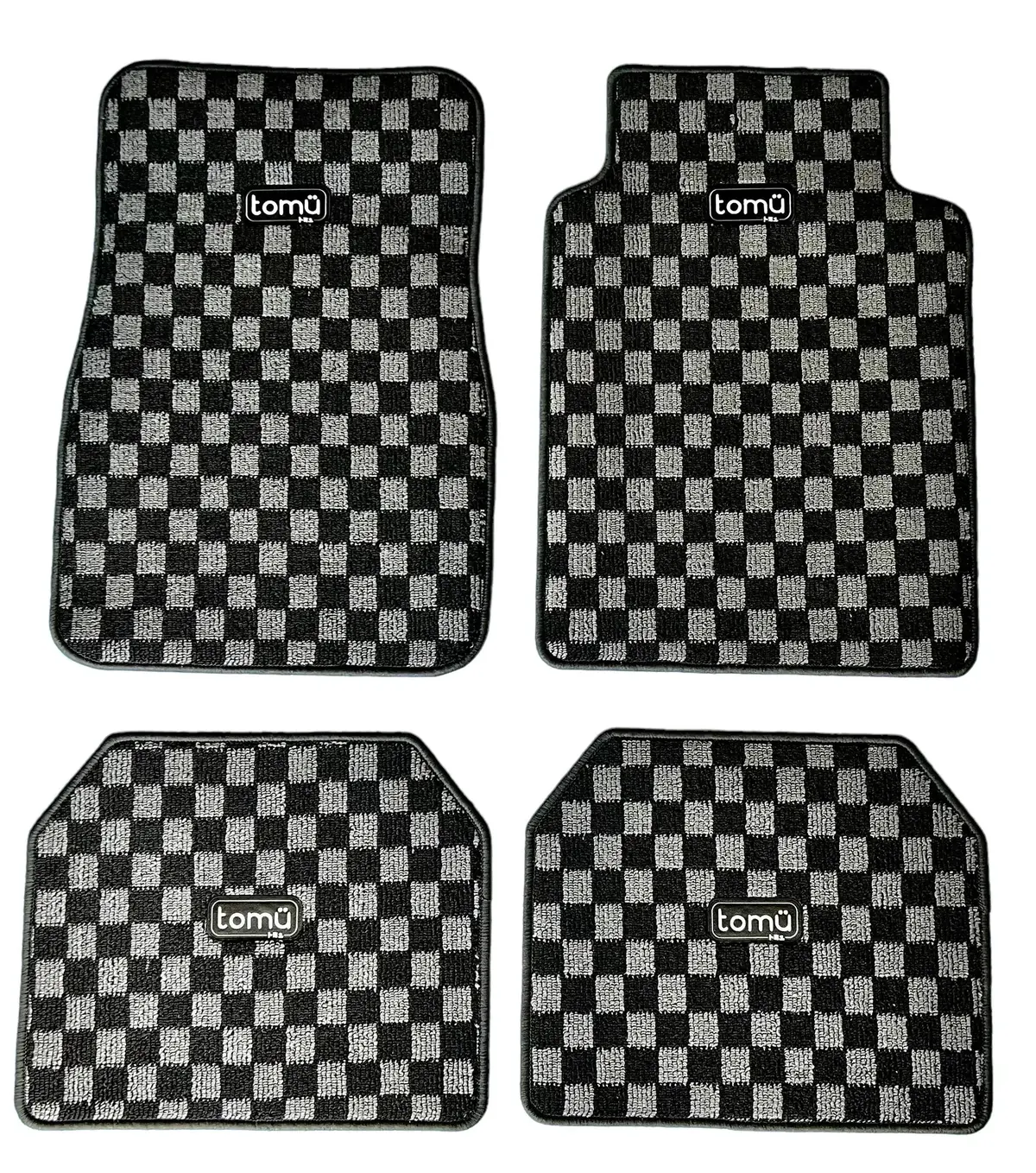 Tomu Grey Checker Floor Mats 1