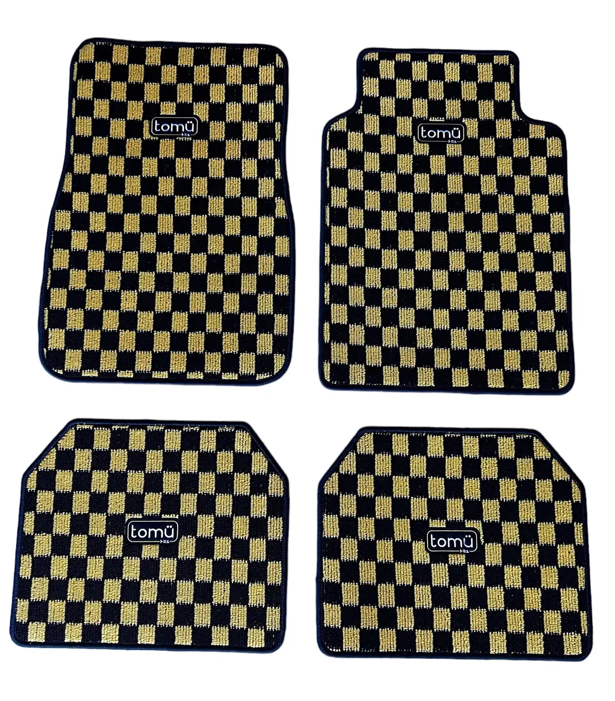 Tomu Yellow Checker Floor Mats 1