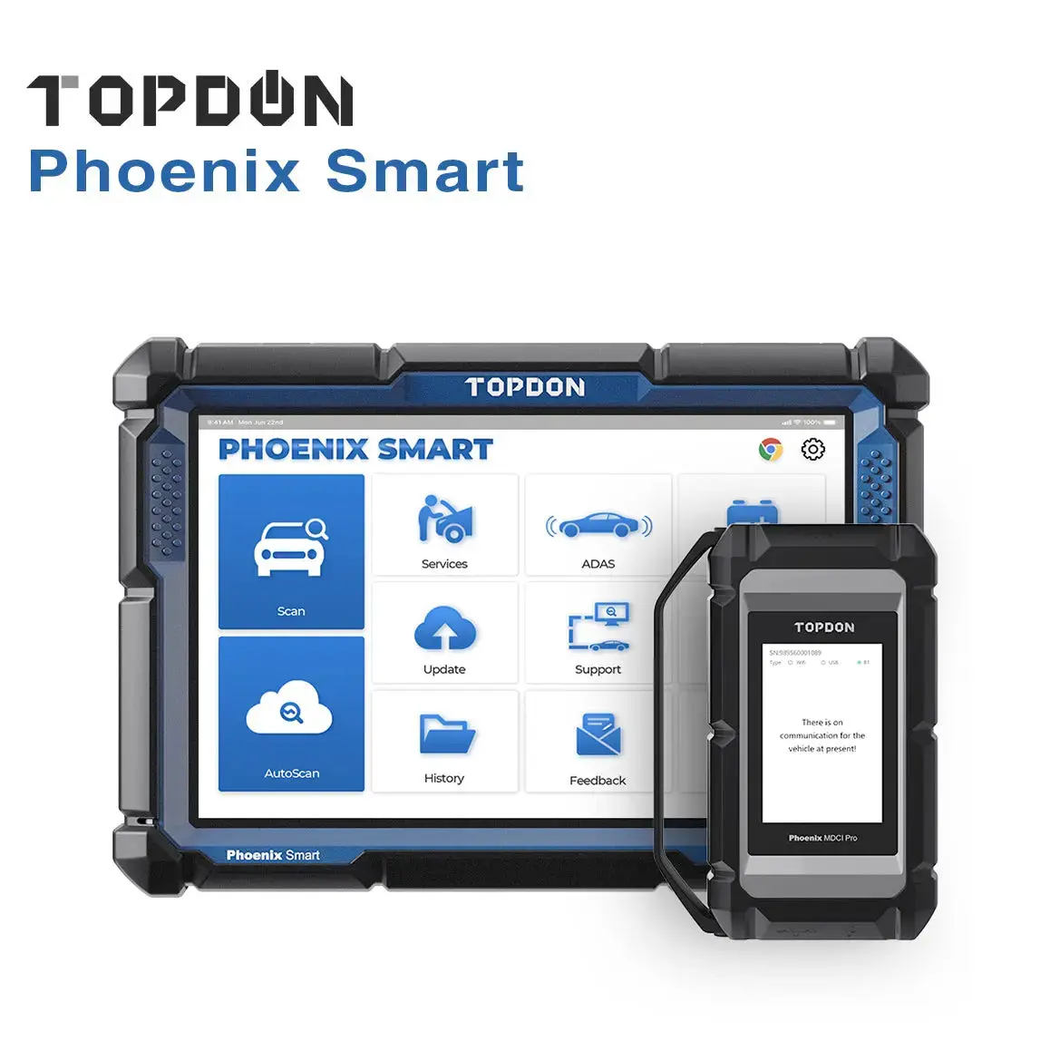 Topdon Phoenix Smart 12V/24V Cars & Truck Advanced Intelligent Diagnostic Scan Tool 1