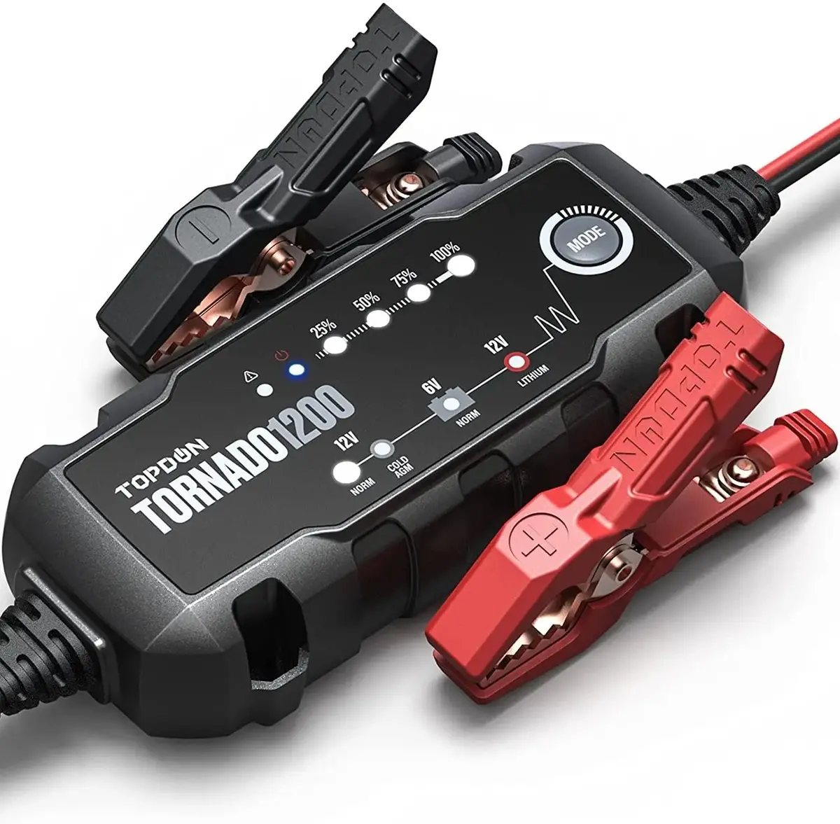 Topdon Tornado T1200 Car Battery Trickle Charger 1