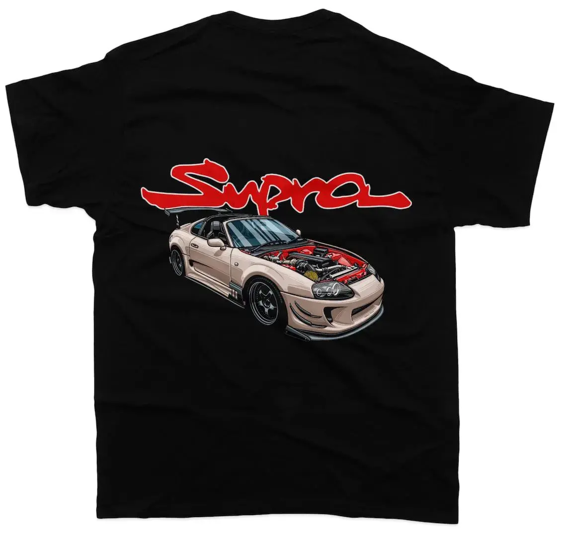 Toyota Supra Gold Convertible - Unisex T-Shirt - Car Enthusiast - Drifting Drag Jdm 1
