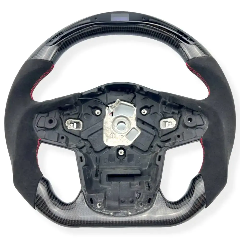 Toyota Supra (2019 +) Carbon & Alcantara Steering Wheel - Led Display 1