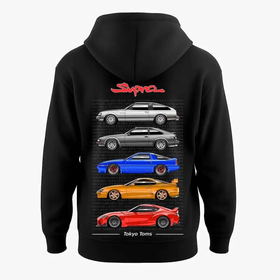 Toyota Supra Generations Hoodie 1
