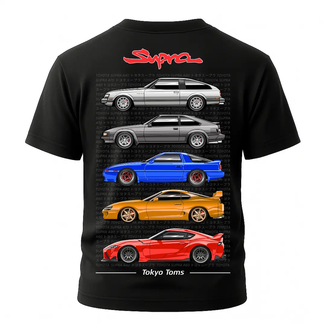 Toyota Supra Generations T-Shirt 1