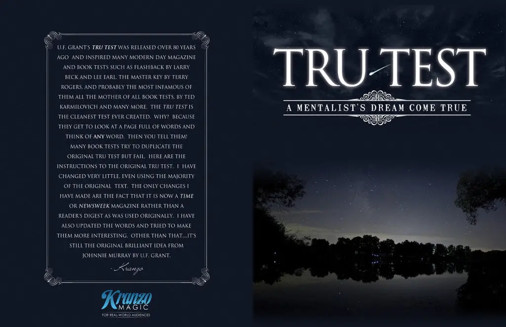 Grant's Tru Test.  The Best Magazine Test Of All Time. 1