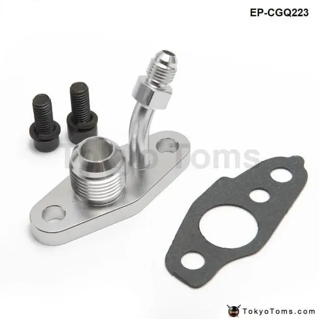 Turbo Oil Feed & Drain Flange For Toyota Ct20 Ct26 4An 10An (M8 X 1.25Mm) 1