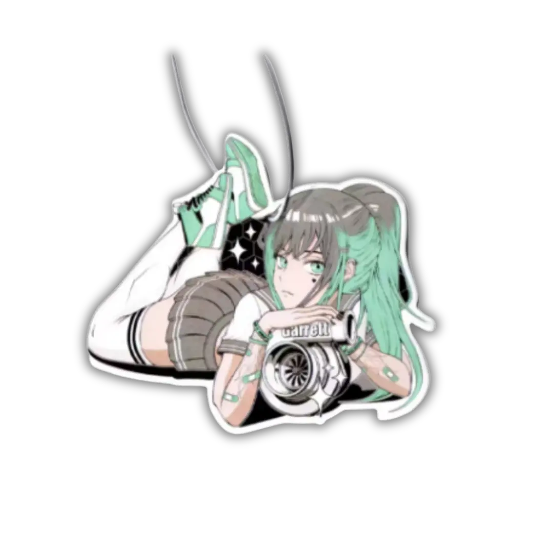 Turbo Girl Jdm Anime Air Freshener 1