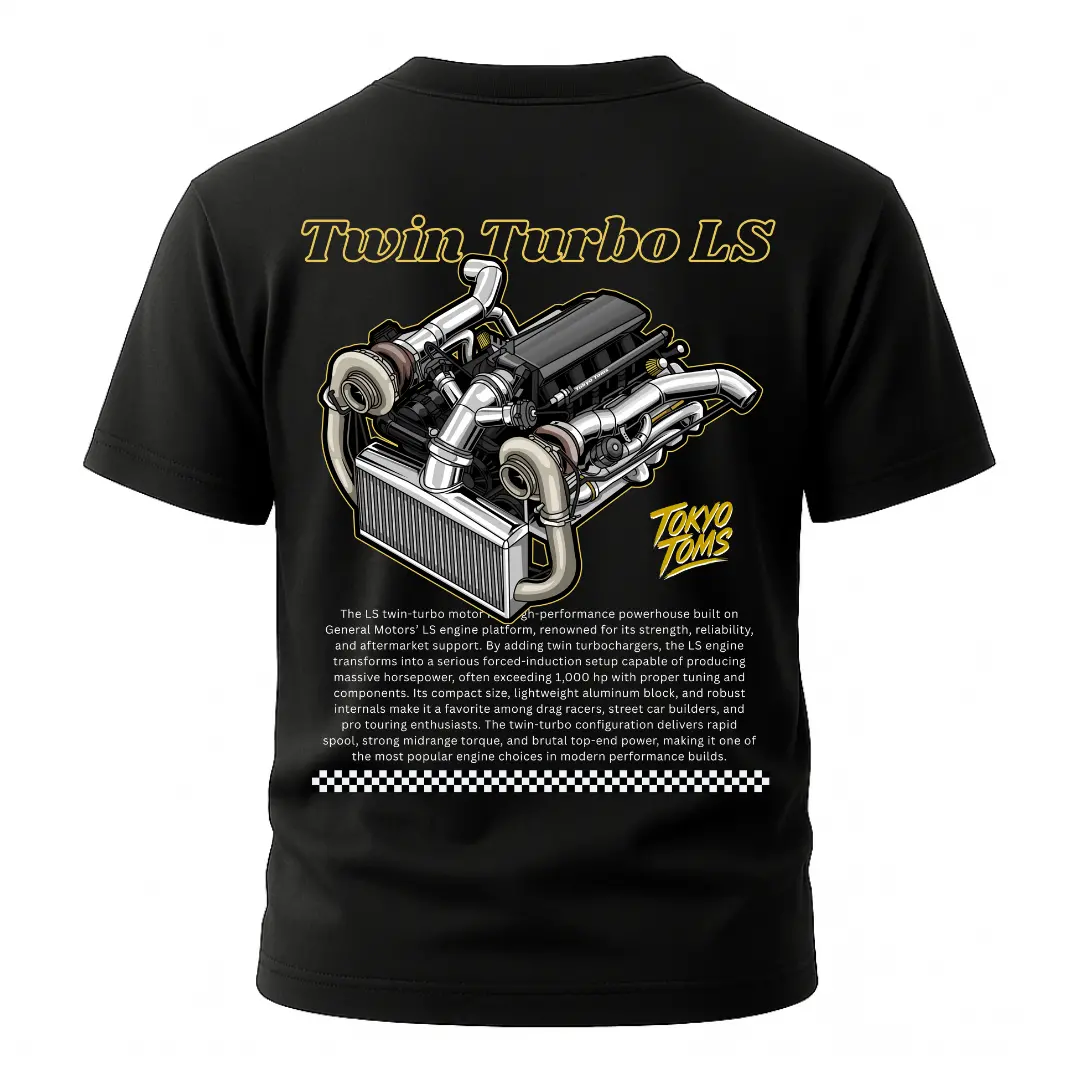 Ls Twin Turbo Engine - Unisex T-Shirt 1