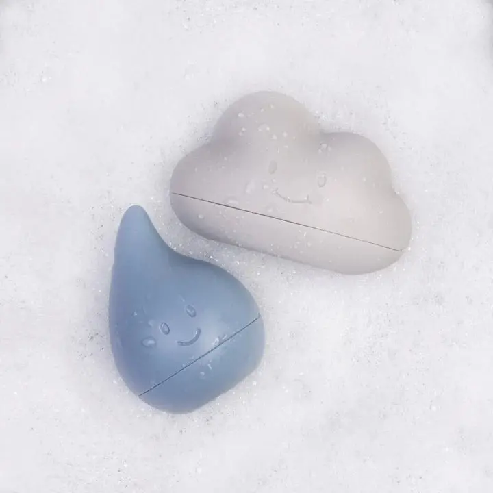 Cloud And Droplet Bath Toys - Cloudy Blue 1