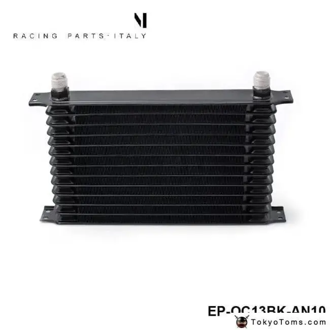 Universal 13 Row An10 Engine Transmis Oil Cooler Trust Type Black Tk-Oc13bk-An10 1