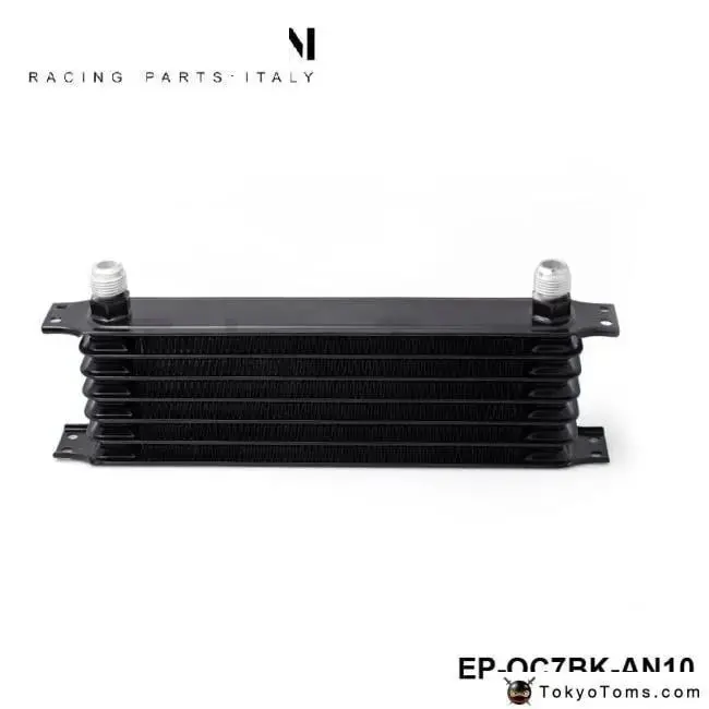 Universal 7 Row An10 -10An Engine Transmis Oil Cooler Trust Type Black Tk-Oc7bk-An10 1