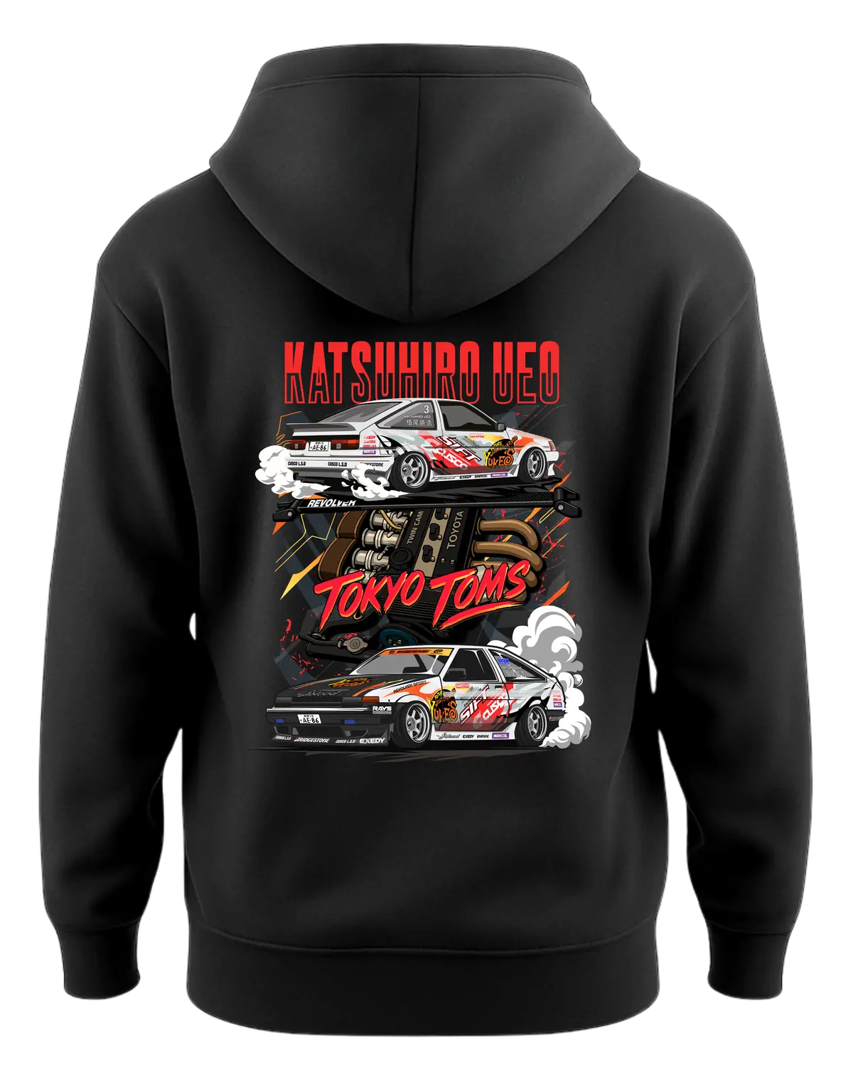 Katsuhiro Ueo D1 Gp Ae86 Hoodie 1