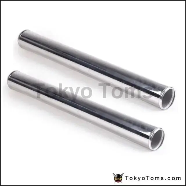 2Pcs/Unit 51Mm 2" Aluminum Turbo Intercooler Pipe Piping Tube Tubing Straight L:450Mm Universal 1