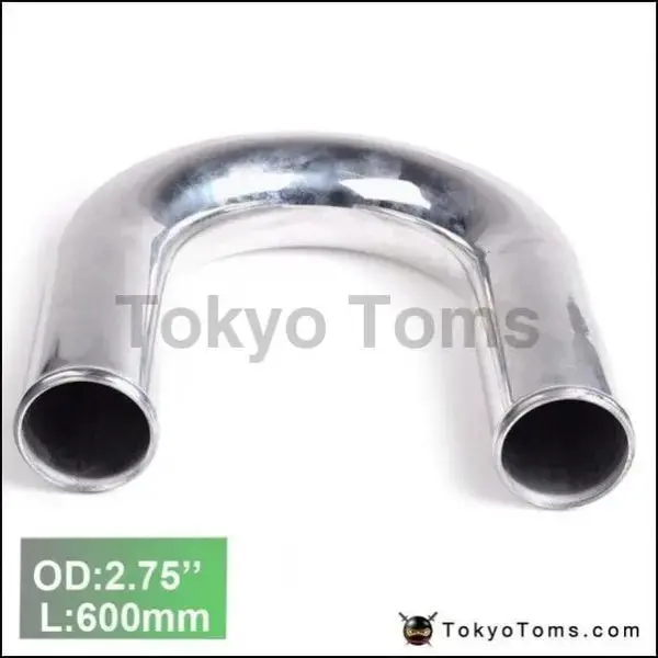 2Pcs/Unit 70Mm 2.75" 180 Degree Aluminum Turbo Intercooler Pipe Tube Piping L:600 Mm For Volkswagen Vw G 1