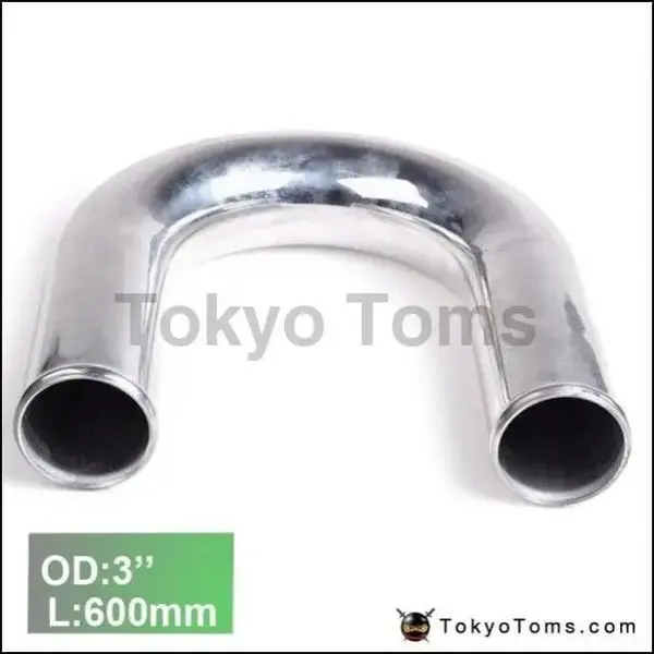 2Pcs/Unit 76Mm 3" 180 Degree Aluminum Turbo Intercooler Pipe Tube Piping L:600 Mm For Vw Golf Gti Mk3 Mk7 1