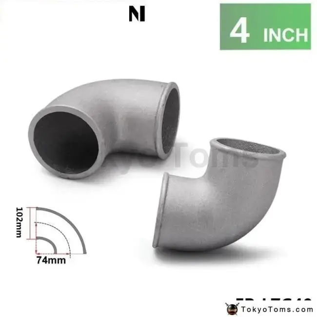 Universal 102Mm 4" Cast Aluminum Elbow 90 Degree Pipe Turbo Intercooler Coupling For Bmw Mini Cooper S R53 Kit 1