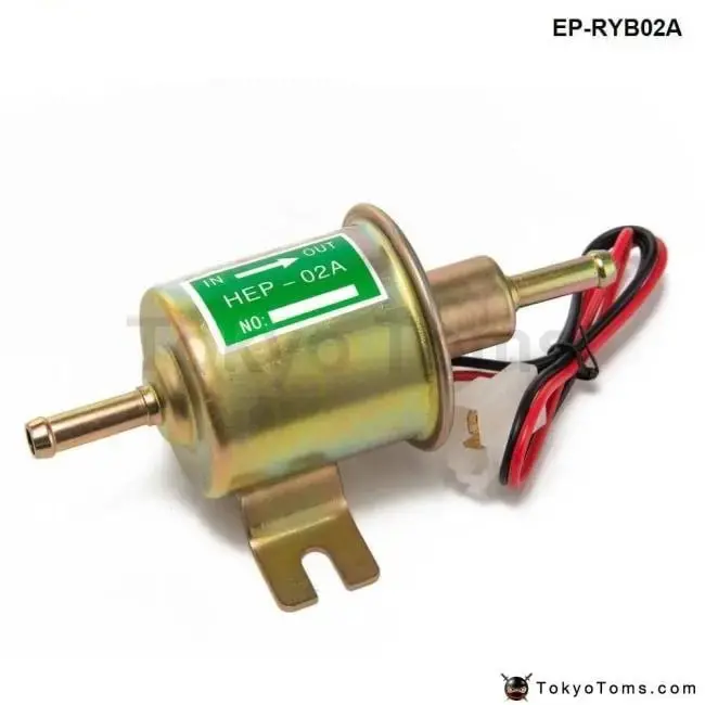 Universal 12V Auto Petrol Diesel Gas Fuel Pump Inline Electric Fuel Pump Hep-02A 1