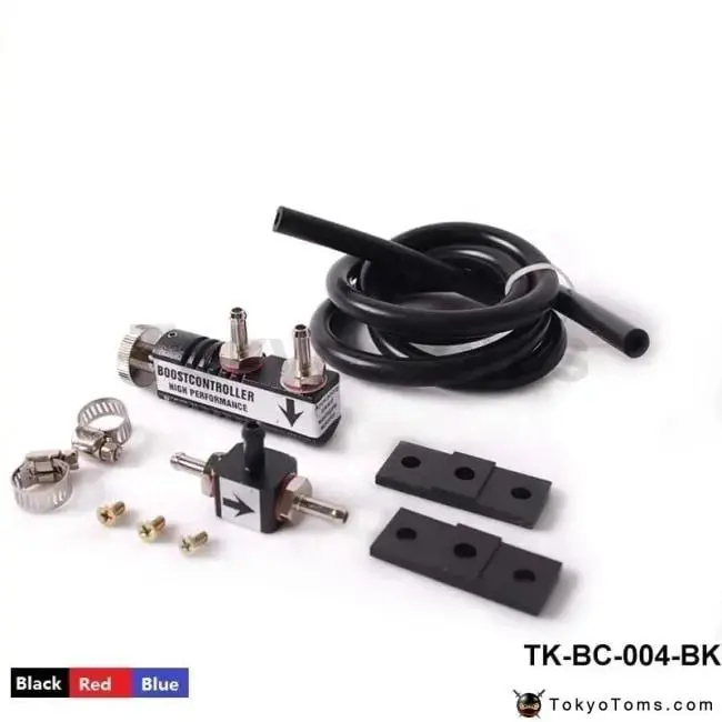 Universal Adjustable Manual Turbo Boost Controller Kit Other Red Blue 1
