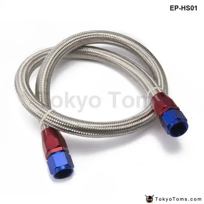 Universal Oil Feed Kit 1Meter Stainless Steel Braided Hose -An10 Fittings Tk-Hs01 1
