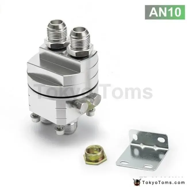 Universal Oil Filter Cooler Sandwich Plate Adapter Silver 1