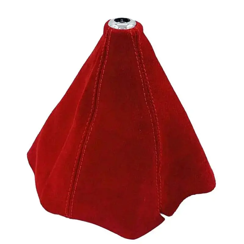 Universal Suede Leather Manual Gear Shift Knob Boot 1