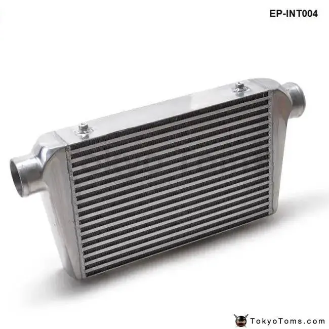 Universal Turbo Intercooler 450X300x76 Front Mount Intcooler For Honda Civic Integra Saab 3" Inlet & Oulet 1