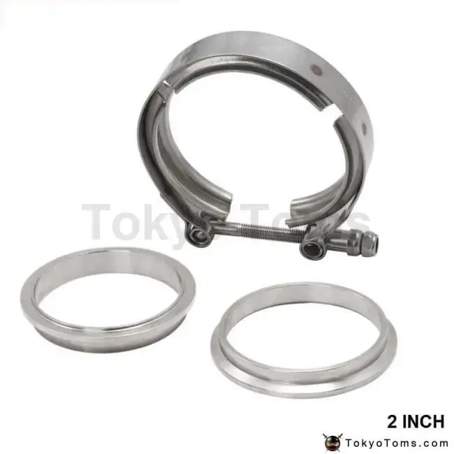 Universal Upgraded 2.0" V-Band Clamp Fit All Style Exhaust System 1