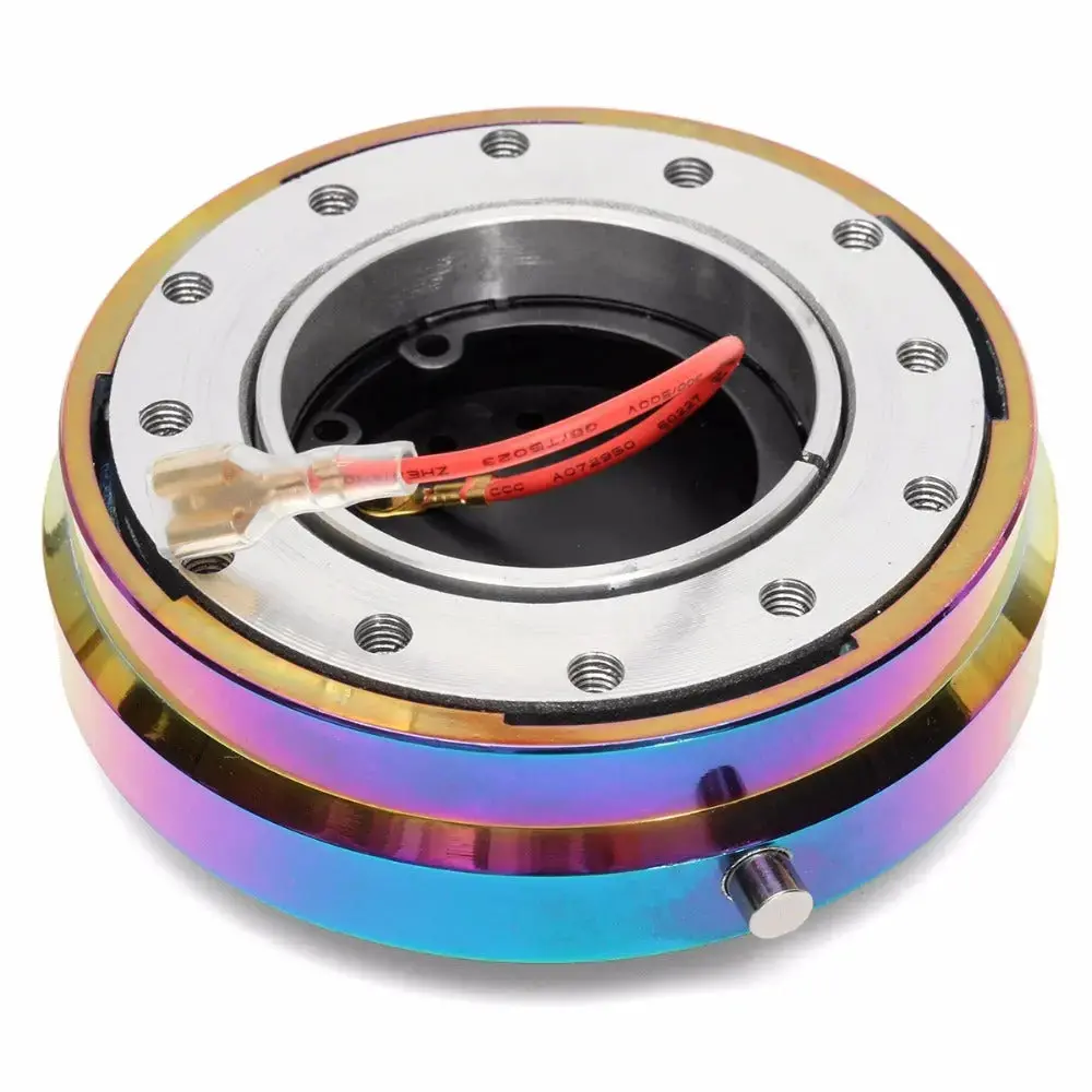 Universal Steering Wheel Quick Release Hub Adapter Neo Chrome 2