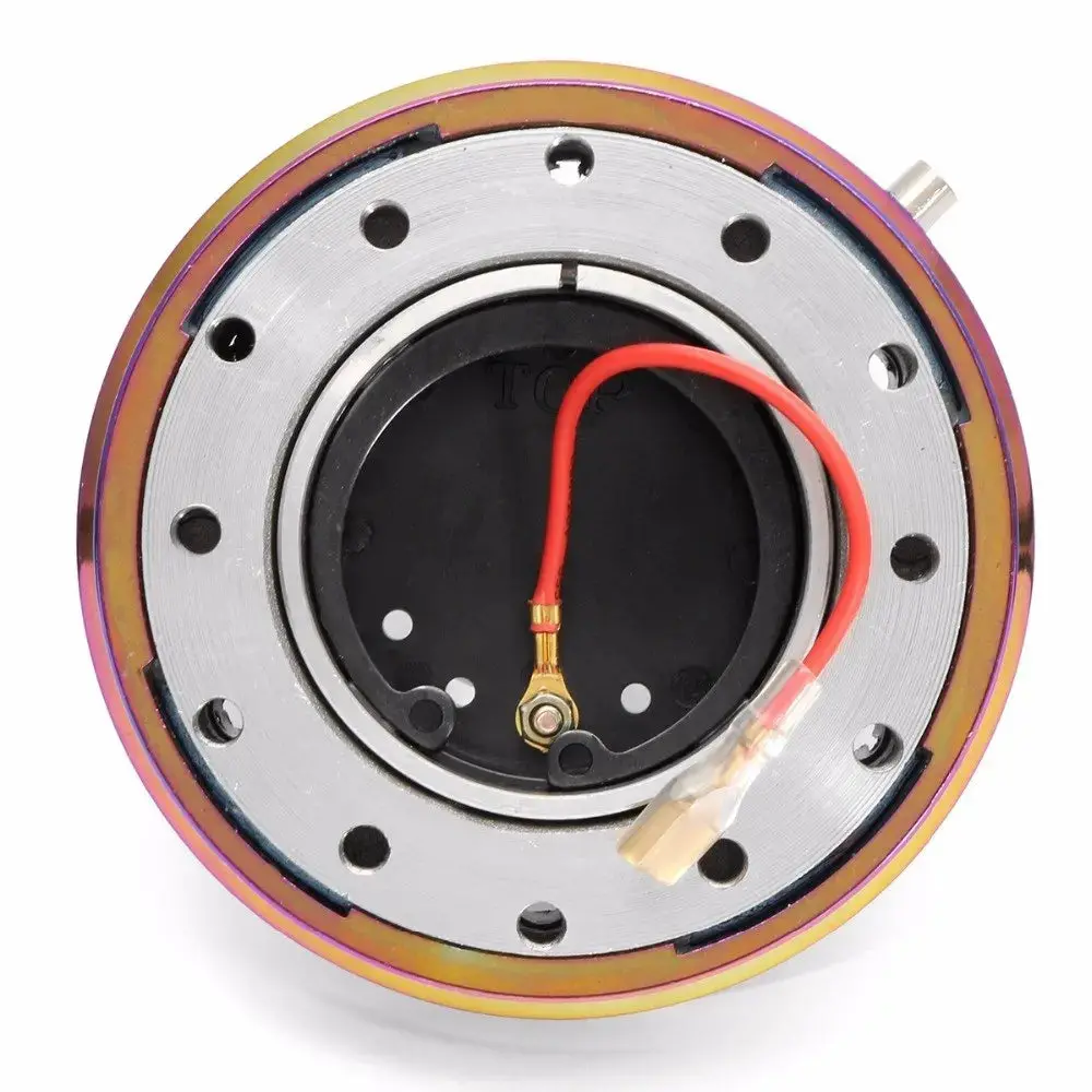 Universal Steering Wheel Quick Release Hub Adapter Neo Chrome 4