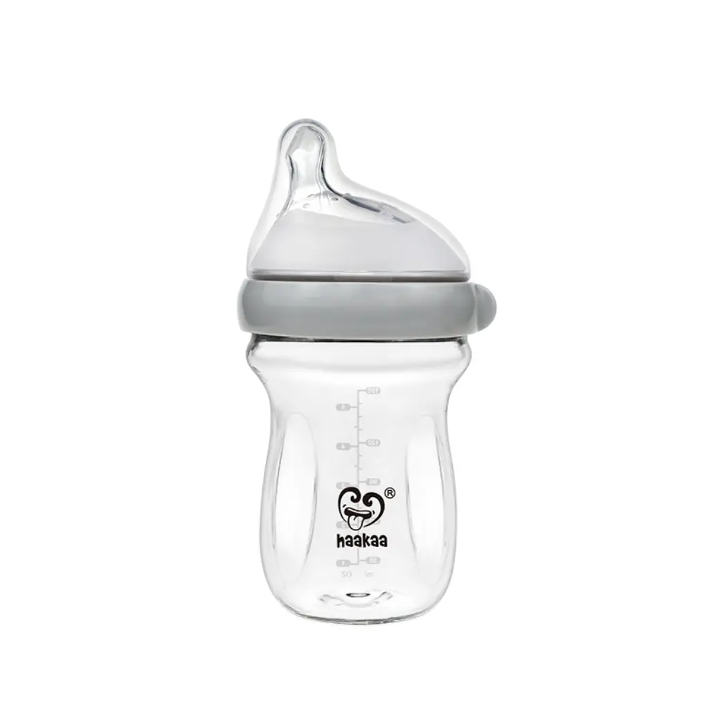 Glass Baby Bottle Various Colours 2