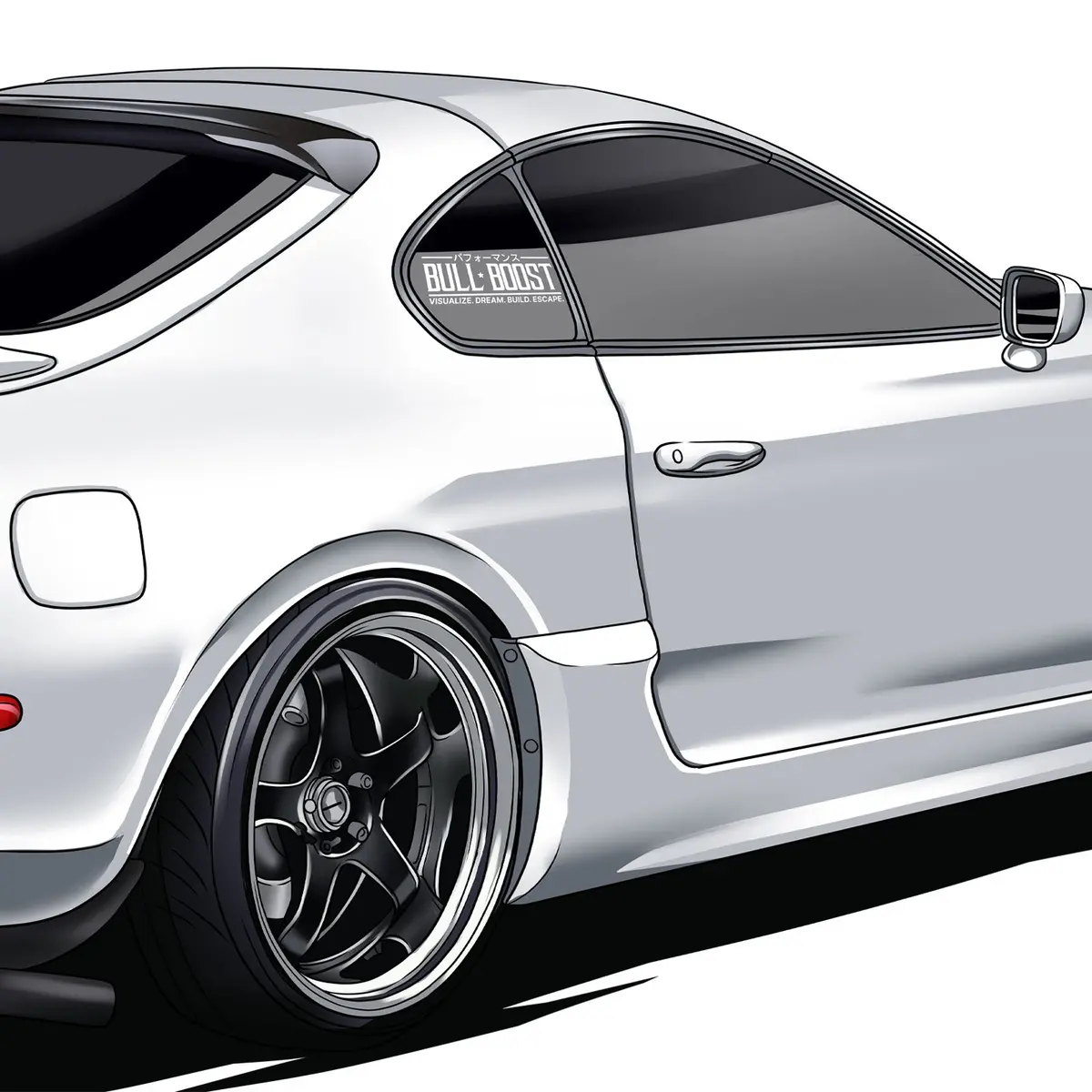 Bull Boost Visualize Vinyl Window Sticker 1